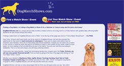 Desktop Screenshot of dogmatchshows.com