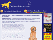 Tablet Screenshot of dogmatchshows.com